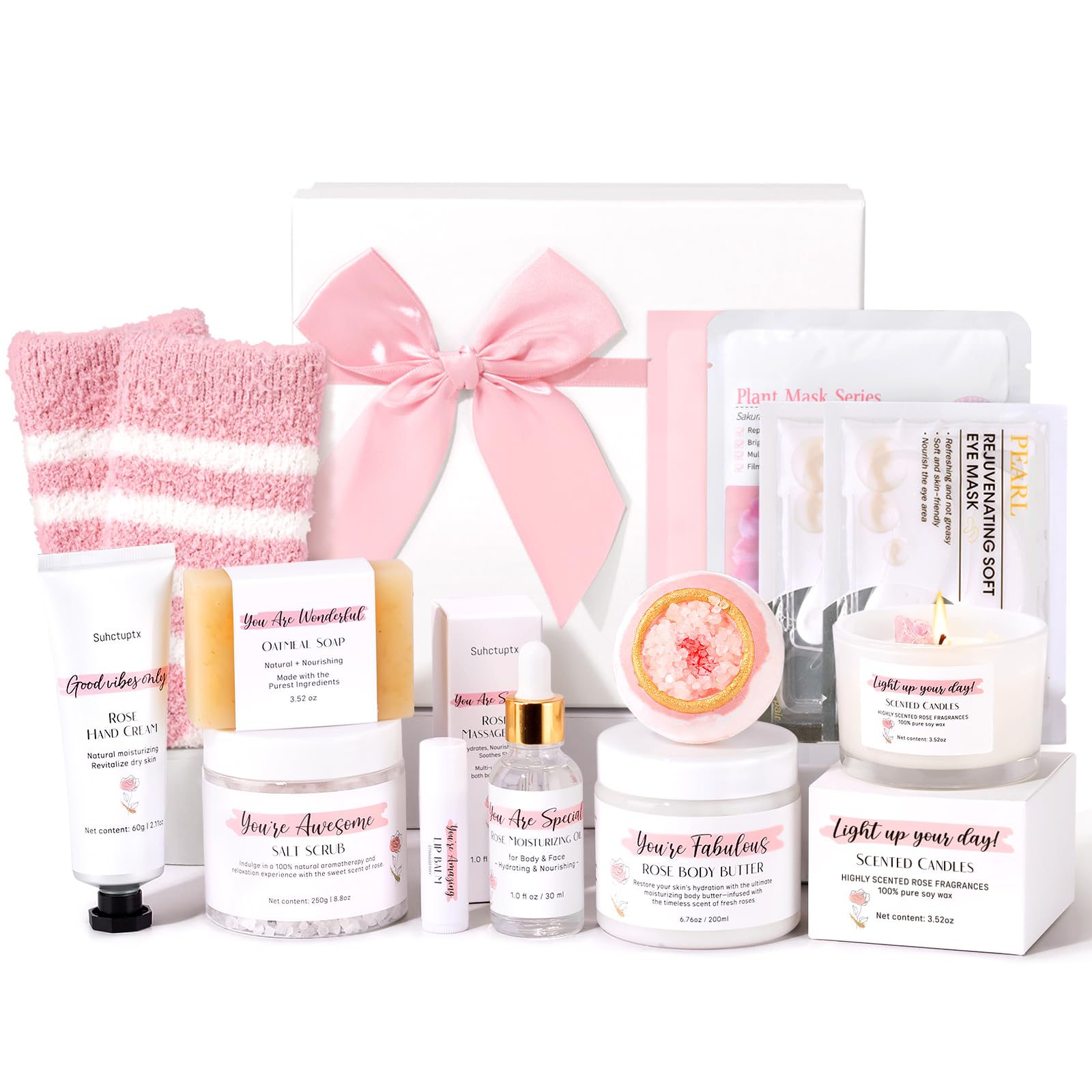 Suhctuptx spa box rose theme ready for self care rituals