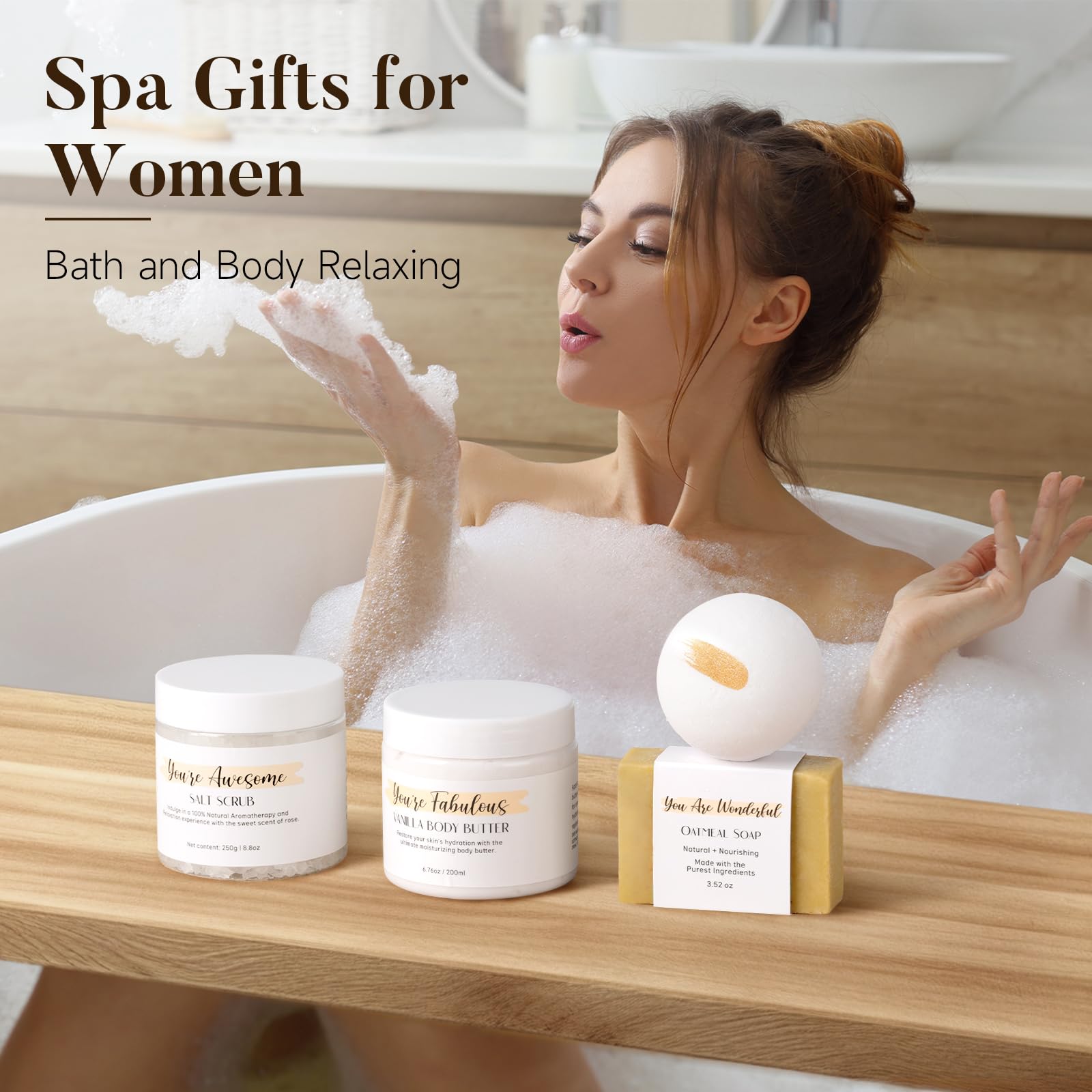 Suhctuptx lip balm and body lotion in a pampering routine.