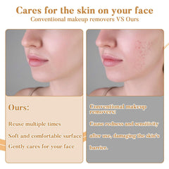 Sukh Round Rounds on-face-application shows makeup removal use with smooth, even cleansing.