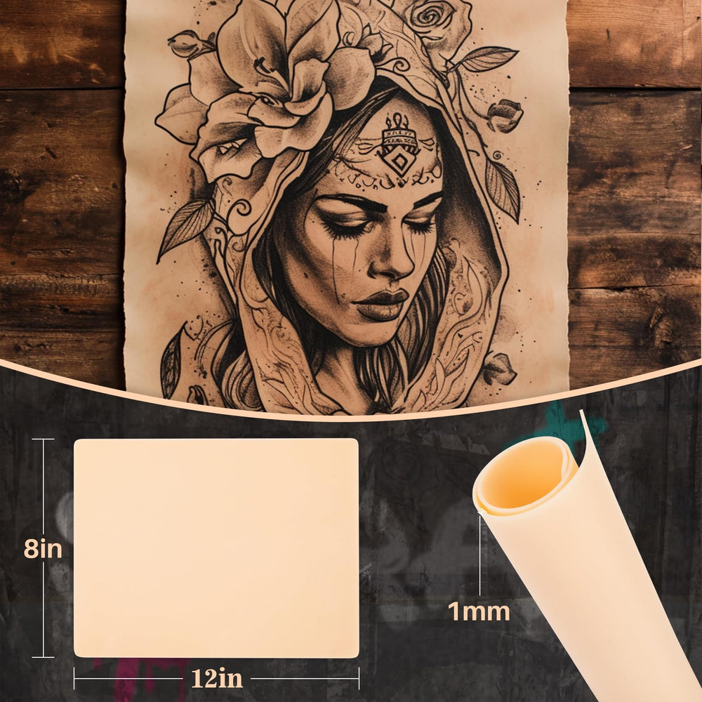 Sukh tattoo skin curved surface perfect for contouring practice on shaped body areas.