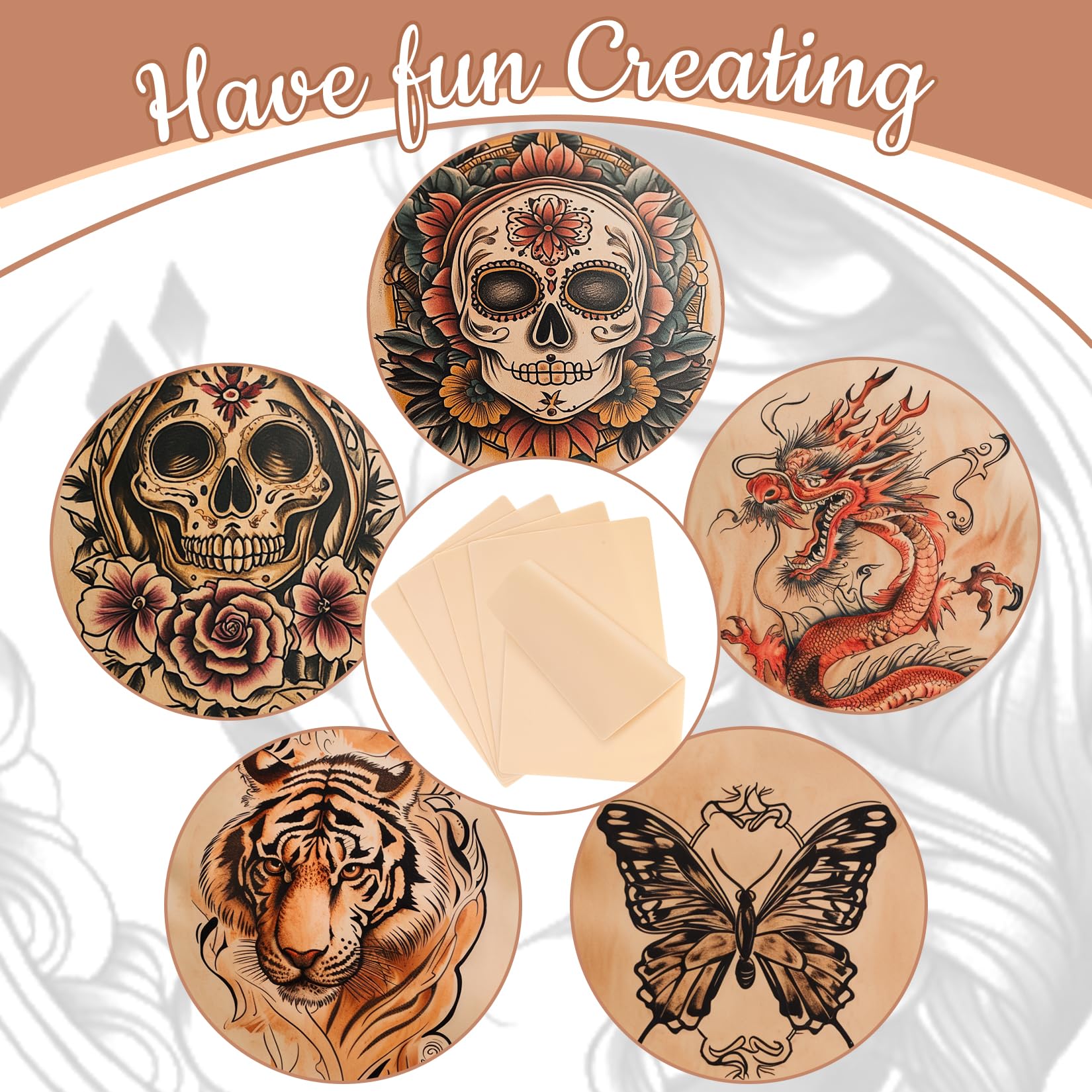Sukh blank practice skin 7.4x5.6 enables realistic color pattern drawing.
