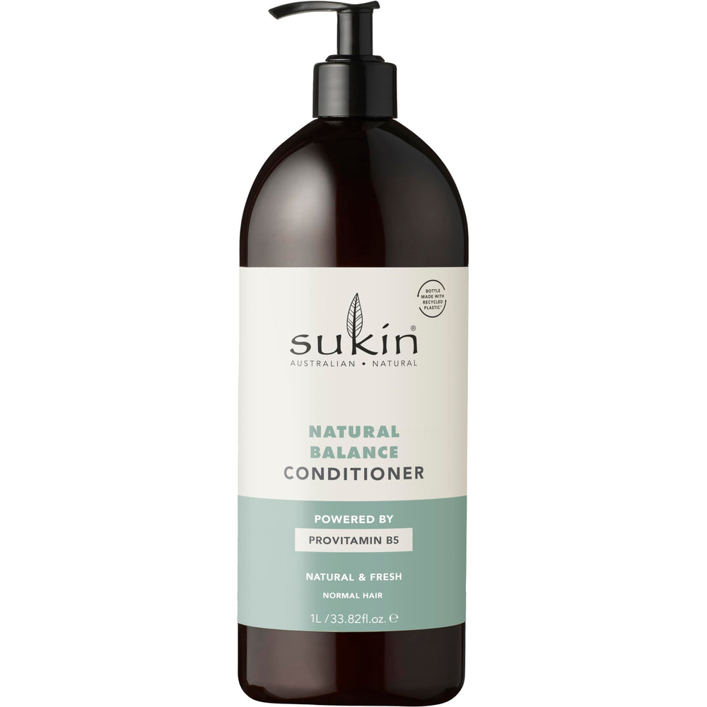 Sukin Natural Balance Conditioner bottle for daily hydration and shine