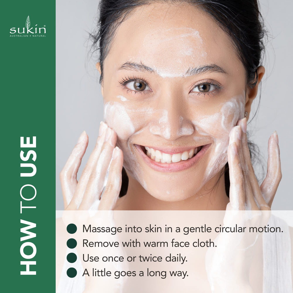 Sukin textura gel limpiadora sensación fresca en la piel