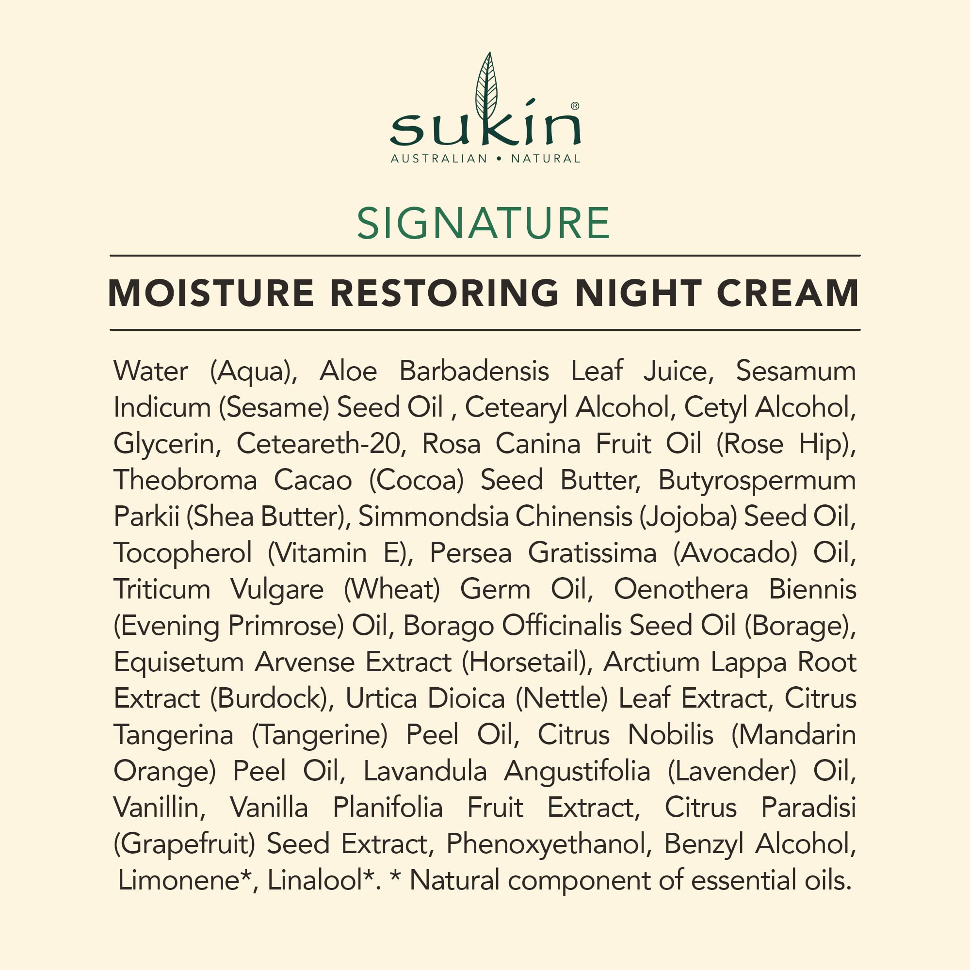 Sukin vitamin E and borage for replenished moisture and comfort