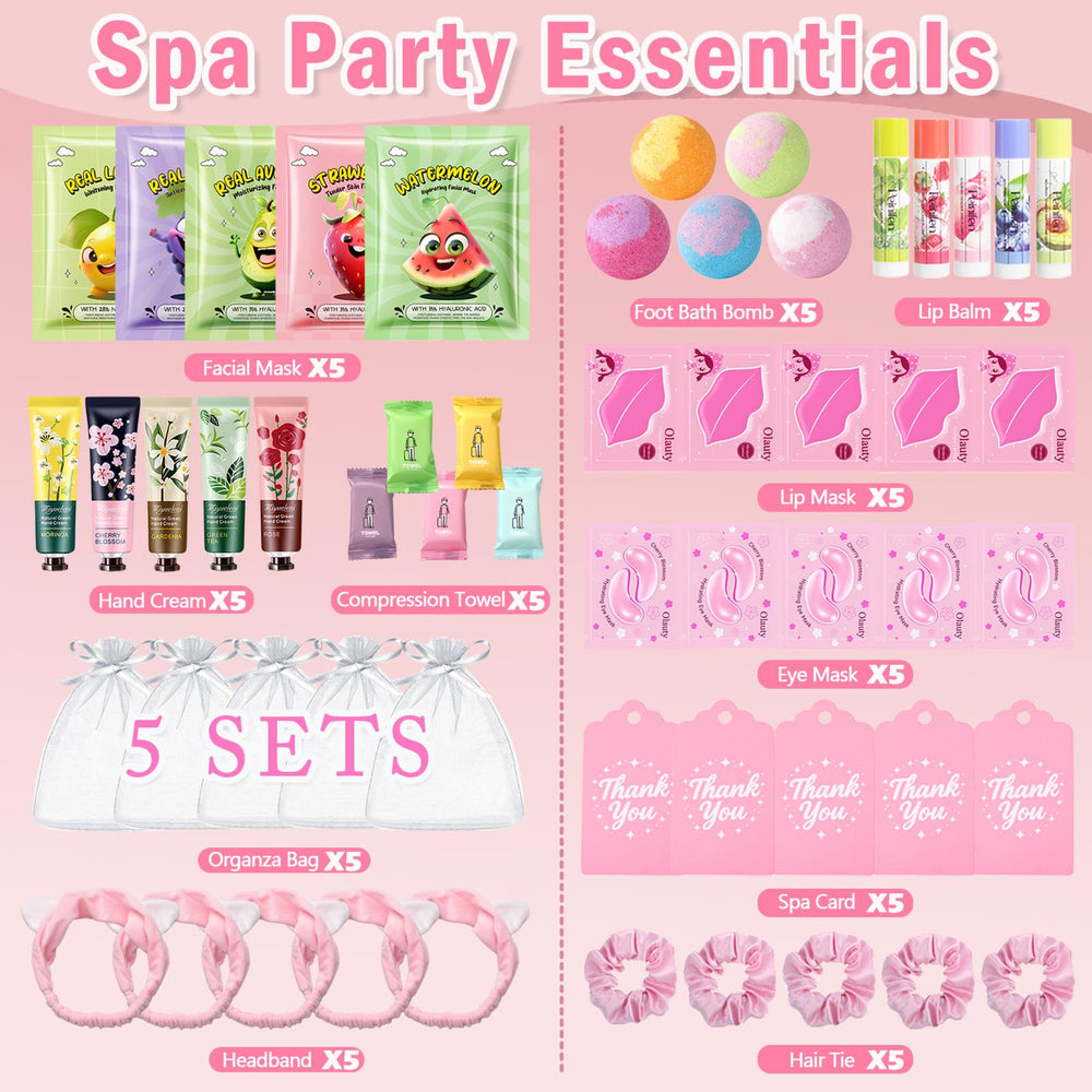 Sulily 55Pcs Spa Skincare Set lip masks – hydrate lips for bright smiles.