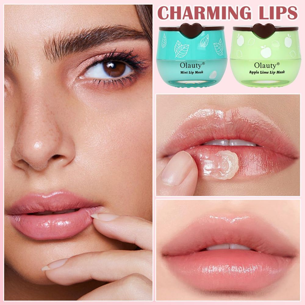 Sulily Bee Lip Balm application steps illustrate gentle lip care routine.