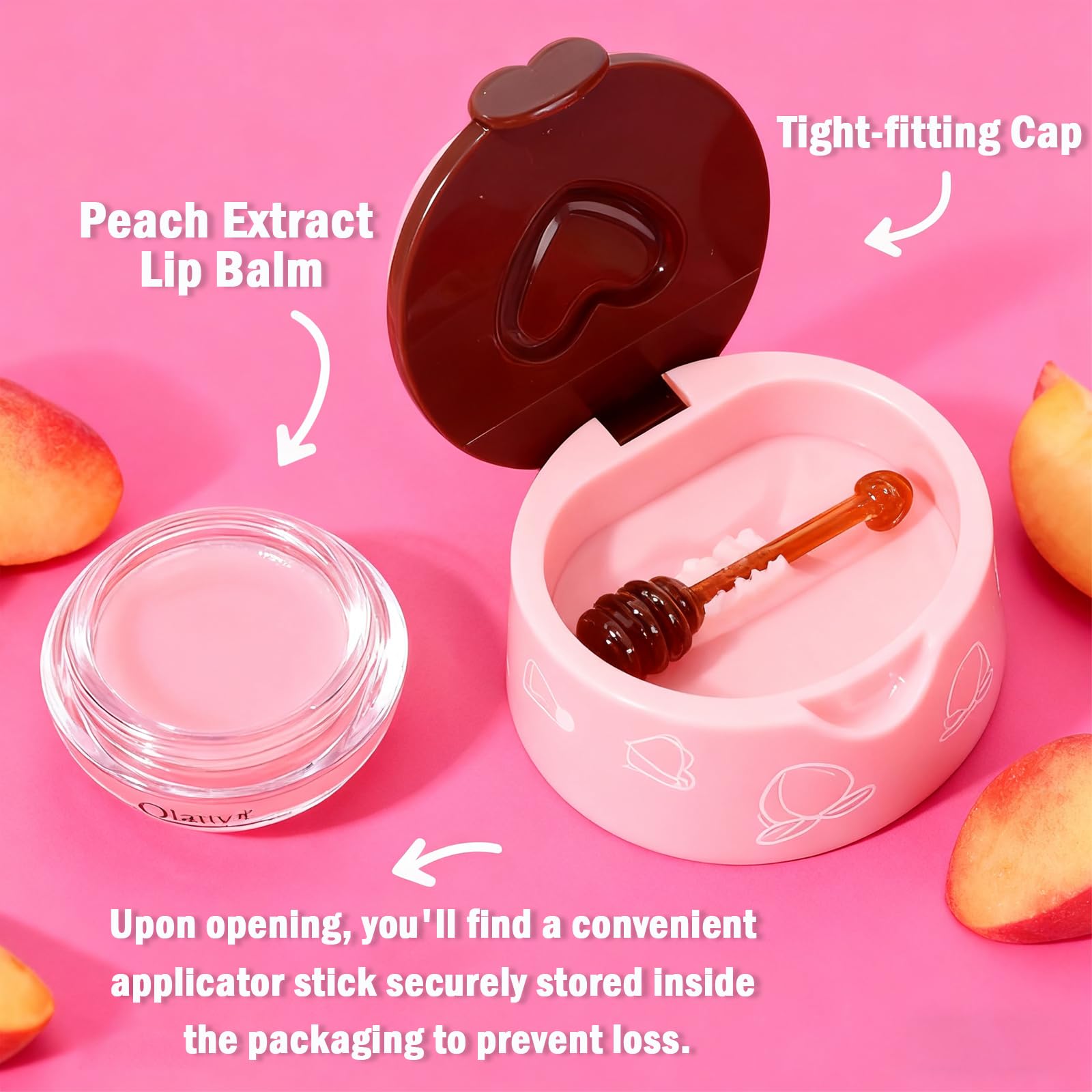 Sulily Bee Lip Balm Watermelon flavor image conveys refreshing moisture.