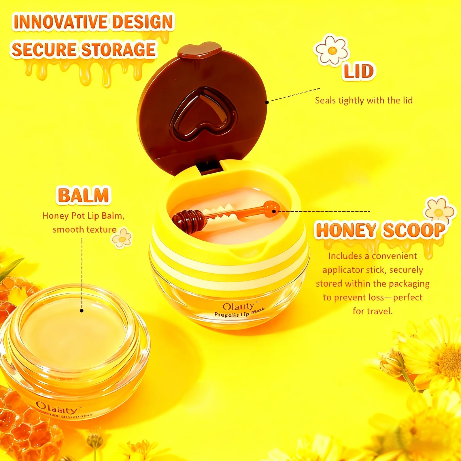 Sulily Bee Lip Balm Gift Set image signals an elegant, portable lip care option.