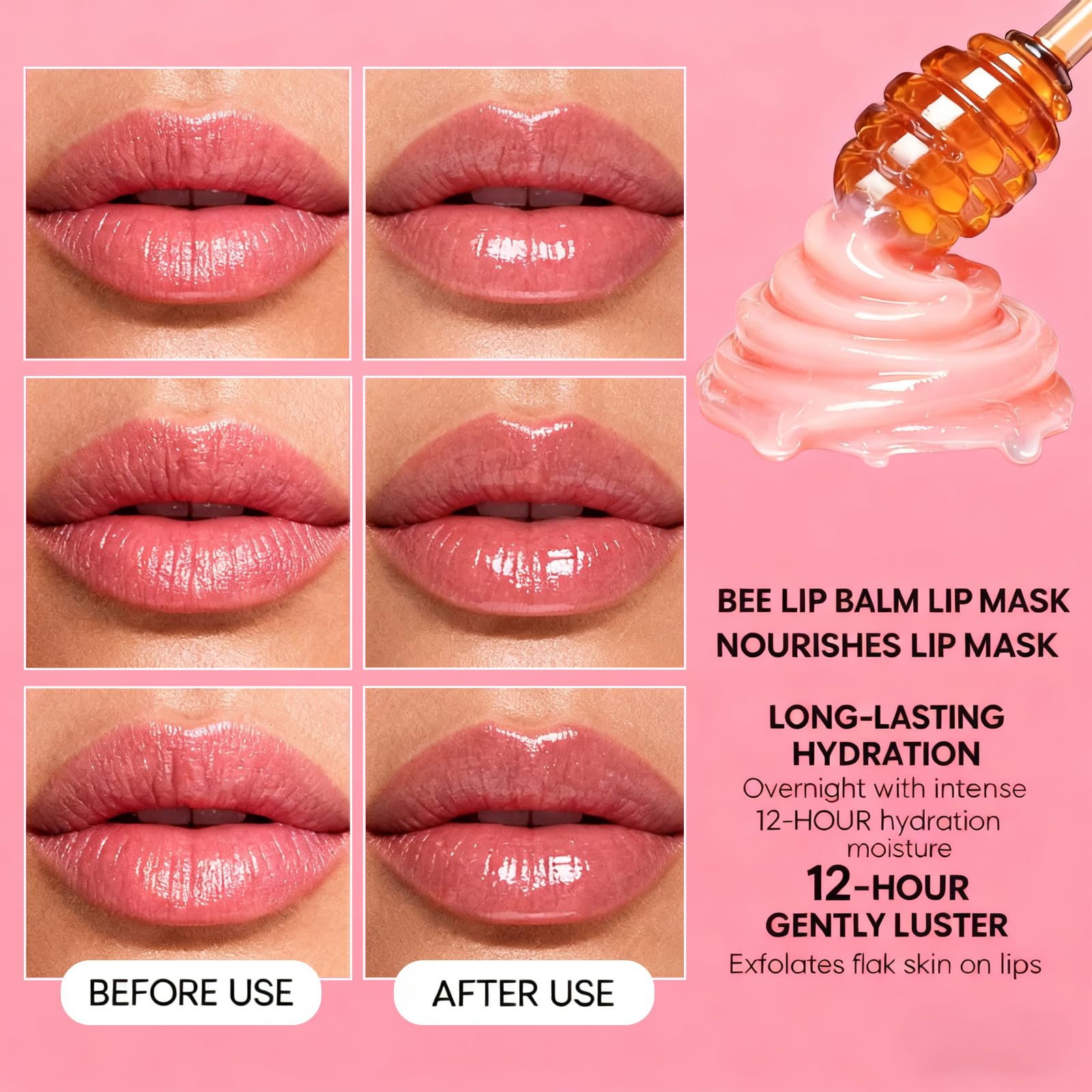 Sulily Bee Lip Balm natural ingredients close-up features propolis, coconut oil and shea butter.