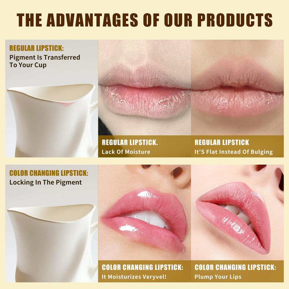 Sulily clear lip balm texture provides hydrating, non-sticky shine.