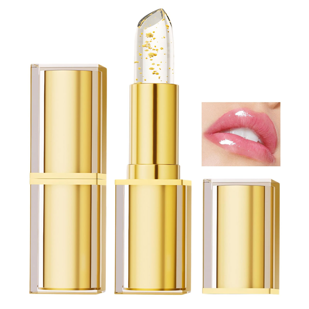Sulily color-changing lipstick packaging shows a sleek compact for on-the-go touch-ups.