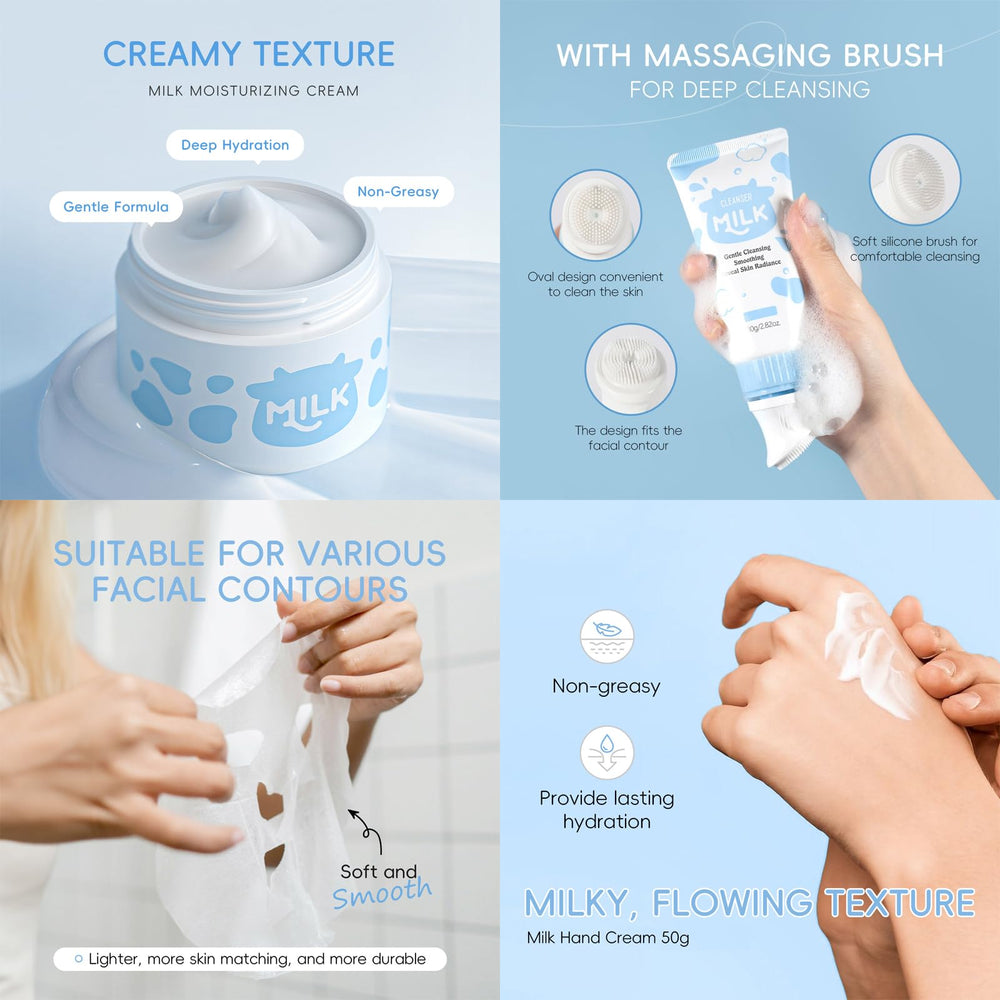 Sulily Milk Skin Care Set moisturizer; long-lasting hydration for all day comfort