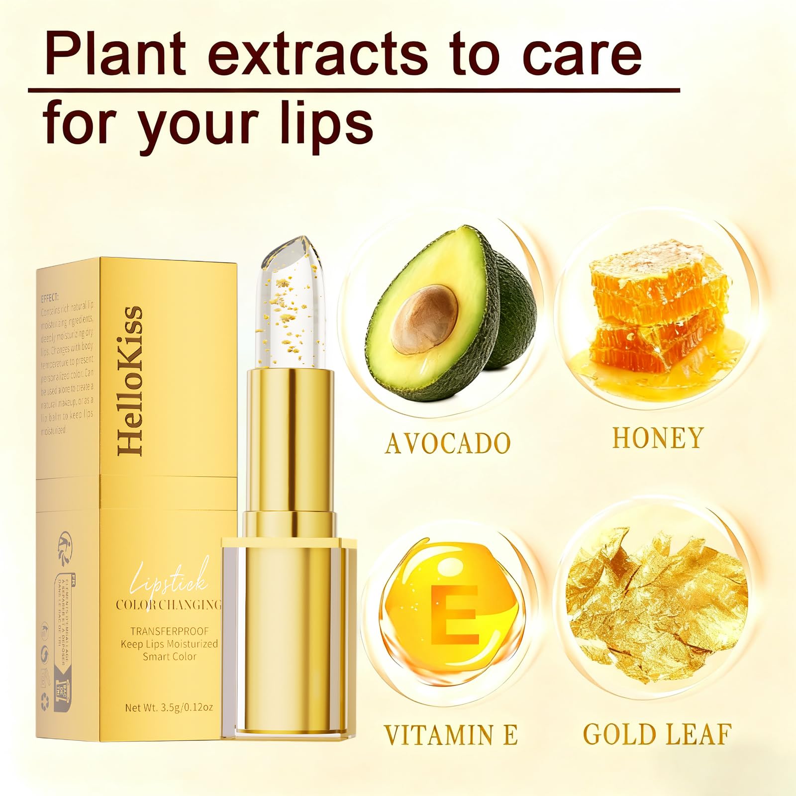 Sulily non-sticky texture offers a silky lip glow.