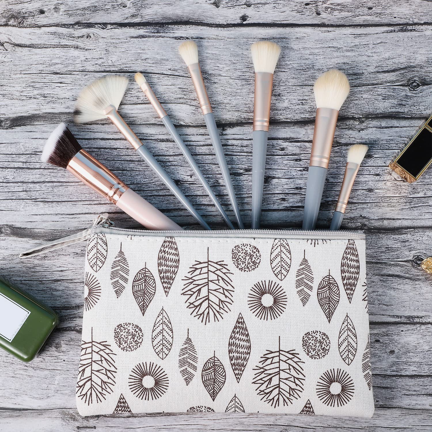 SUMAJU canvas cosmetic bags pattern-2 featuring compact size ideal for daily essentials