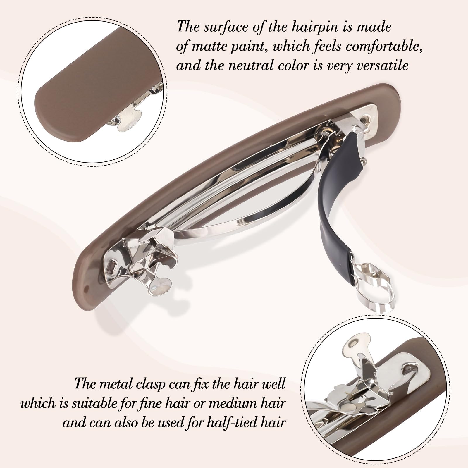 SUMAJU clips designed for thin hair to hold gently.