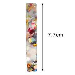 SUMAJU tortoise-shell hair clip closeup demonstrates anti-slip spring grip for secure hold.