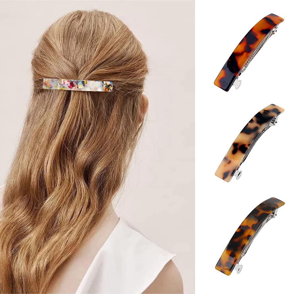 SUMAJU tortoise-shell hair clip multi-color pack displays six versatile colors for styling.