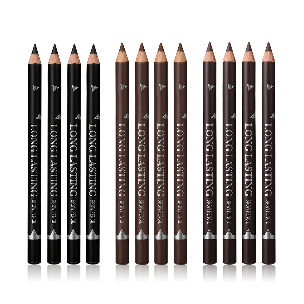 SUMEITANG 12-piece eyebrow pencil set packaging, a premium gift-ready brow kit.