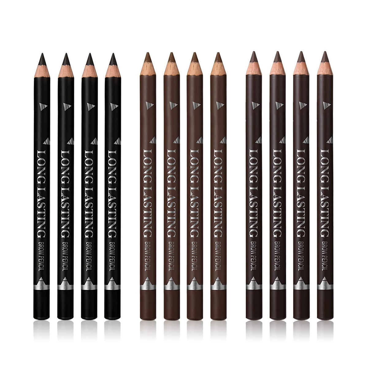 SUMEITANG 12-piece eyebrow pencil set packaging, a premium gift-ready brow kit.