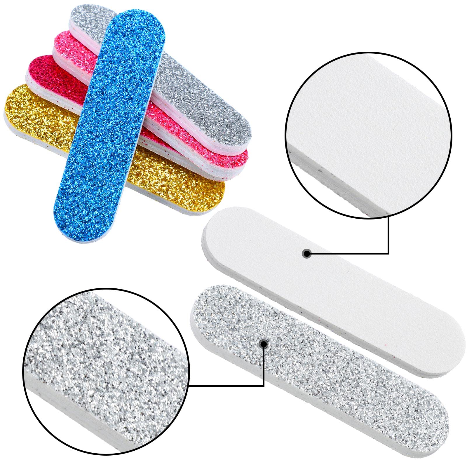 Sumind compact-size nail file enables easy control during filing.