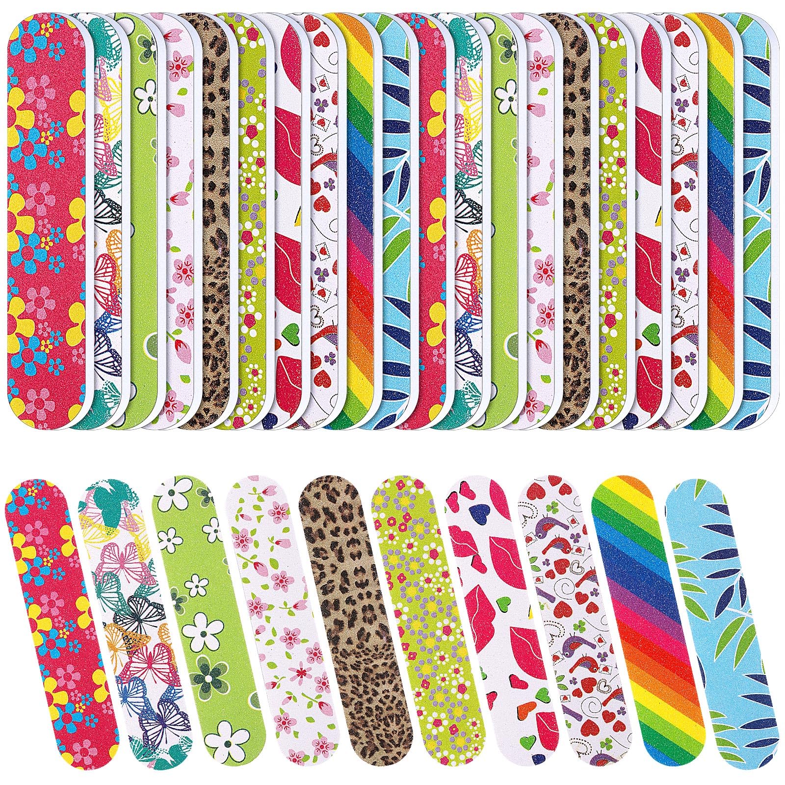 Sumind nail files with round ends for comfortable shaping of natural nails