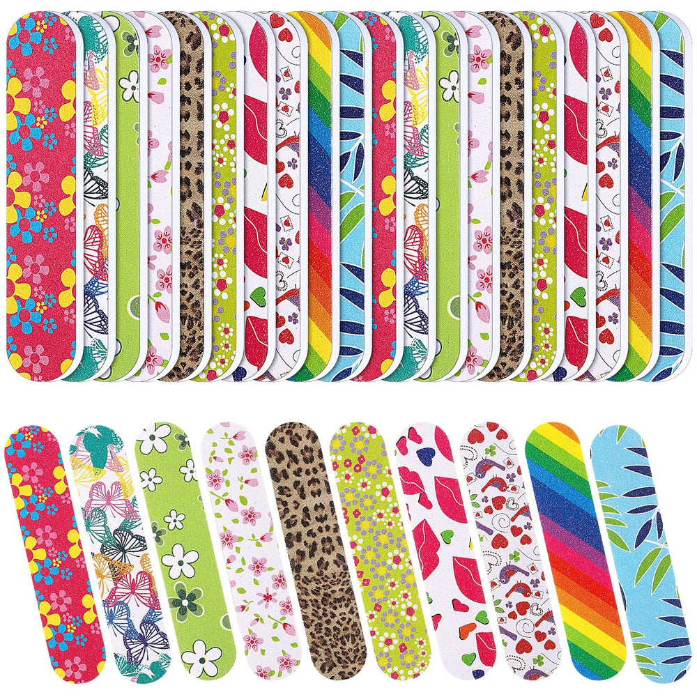 Sumind nail files with round ends for comfortable shaping of natural nails