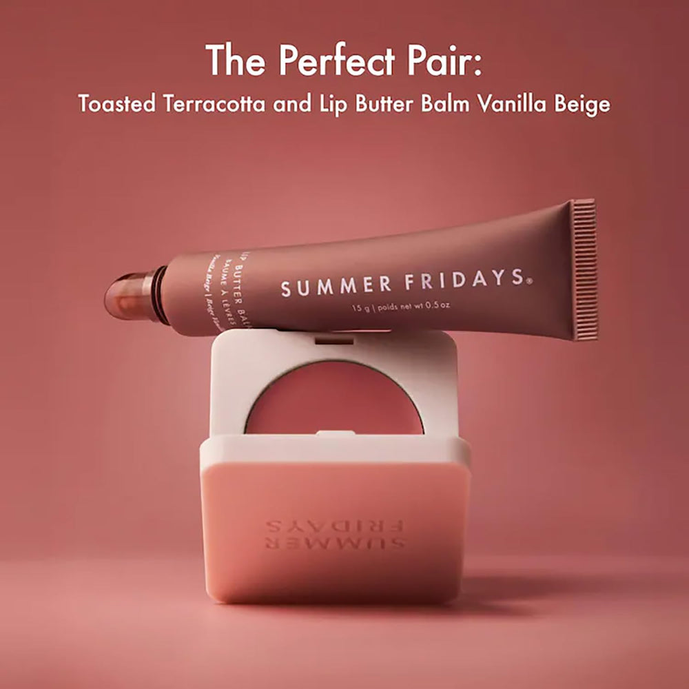 Ceramides in Summer Fridays Blush Butter Balm reinforce skin moisture barrier
