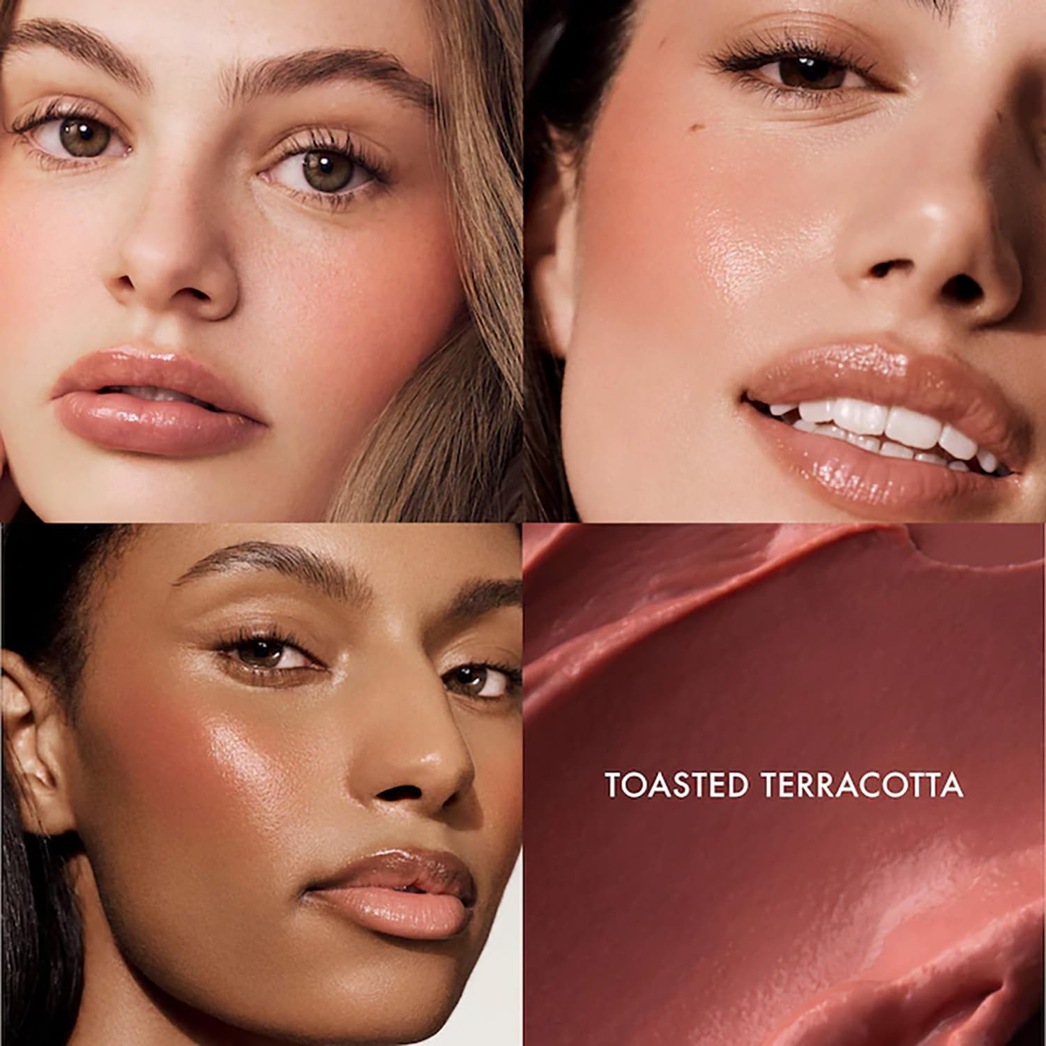 Cheek swatch of Summer Fridays Blush Butter Balm for natural day-long glow