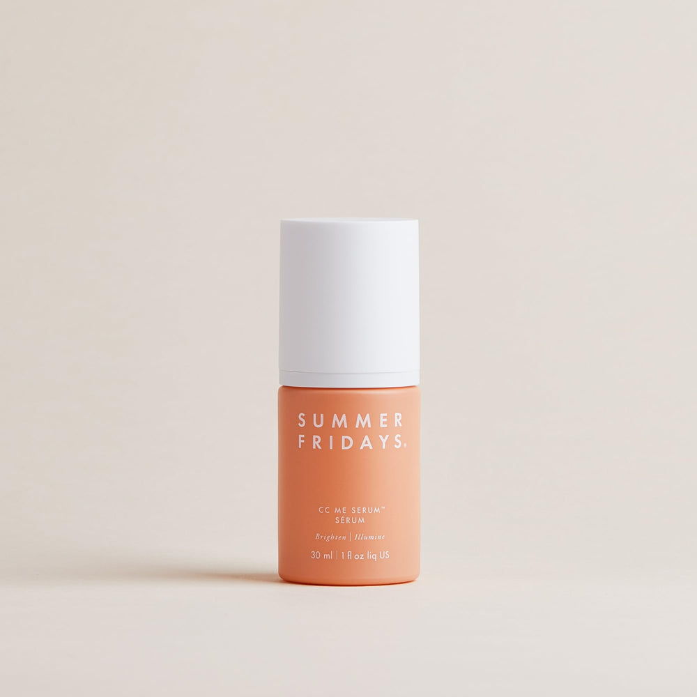 Summer Fridays CC Me Serum being used in a daytime routine for brightness.