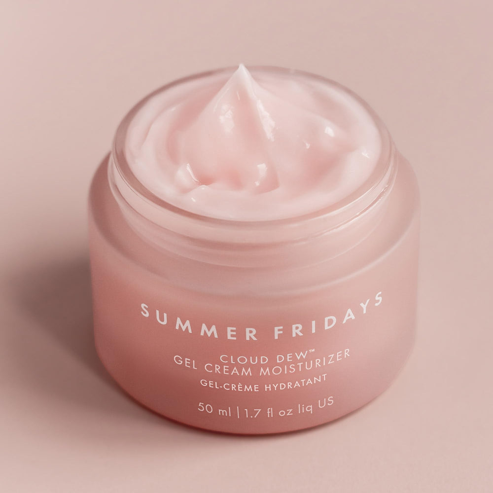 Summer Fridays Cloud Dew Gel Cream daily-use routine visualization for lightweight hydration.