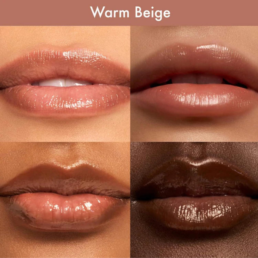 Summer Fridays Dream Lip Oil high-shine look on lips.