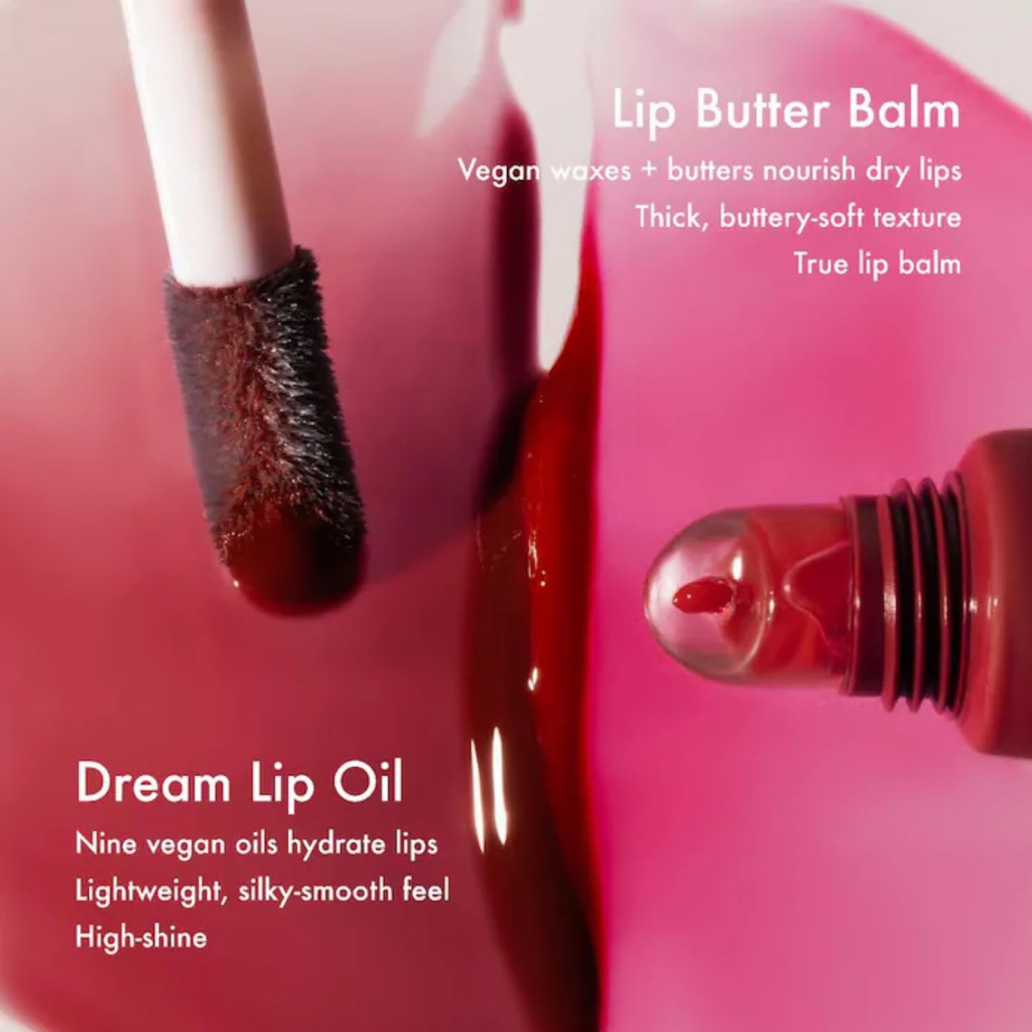 Summer Fridays Dream Lip Oil layered over makeup adds dimension and shine