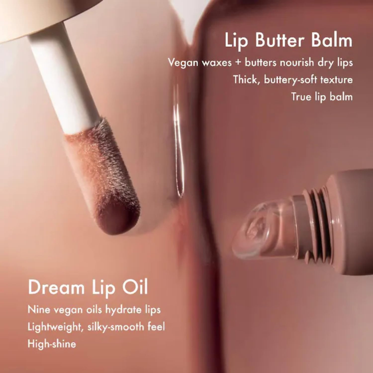 Summer Fridays Dream Lip Oil layered over lipstick for extra dimension.