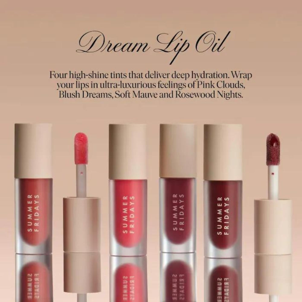 Summer Fridays Dream Lip Oil provides long-lasting softness and shine