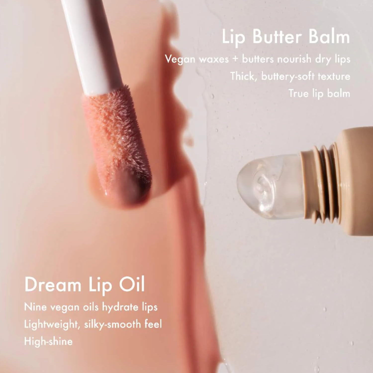 Summer Fridays Dream Lip Oil packaging with cap open.