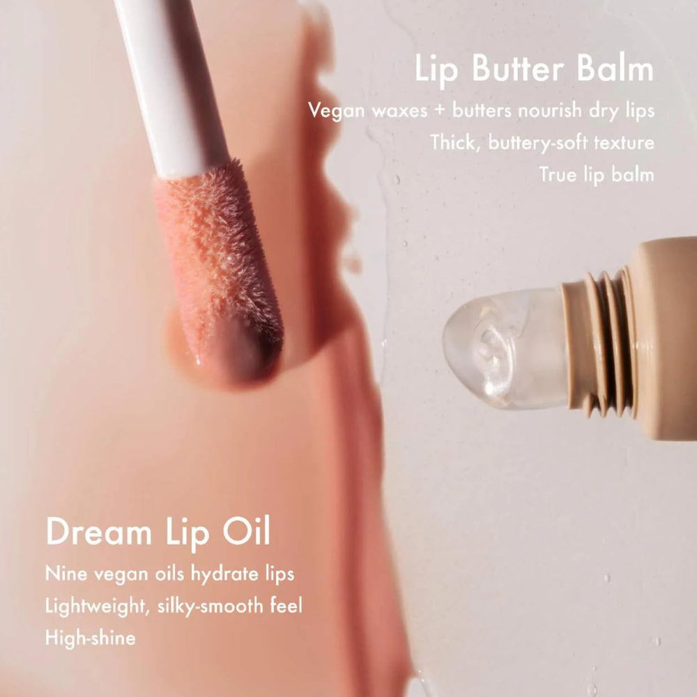 Summer Fridays Dream Lip Oil packaging with cap open.
