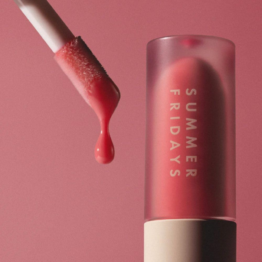 Summer Fridays Dream Lip Oil packaging highlights vegan and recyclable materials