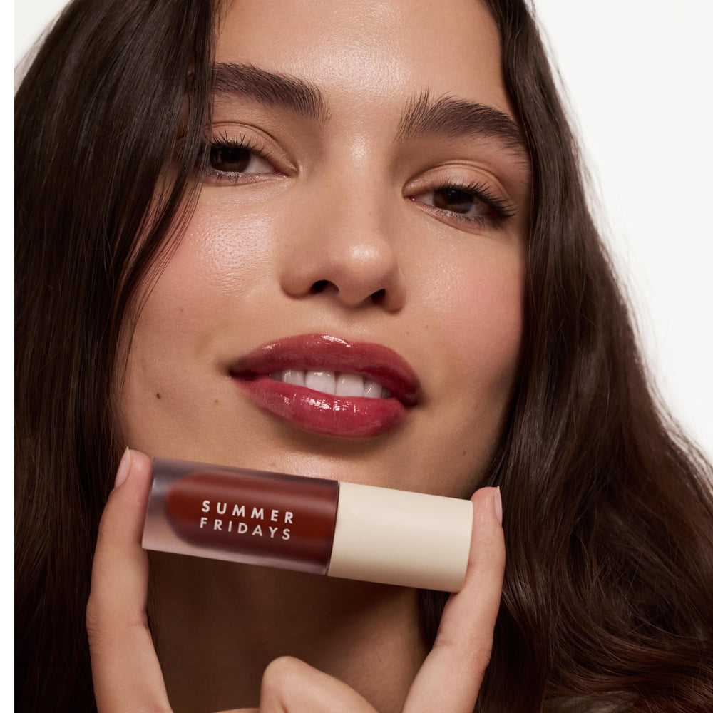 Summer Fridays Dream Lip Oil tube packaging highlights premium formula and easy wear