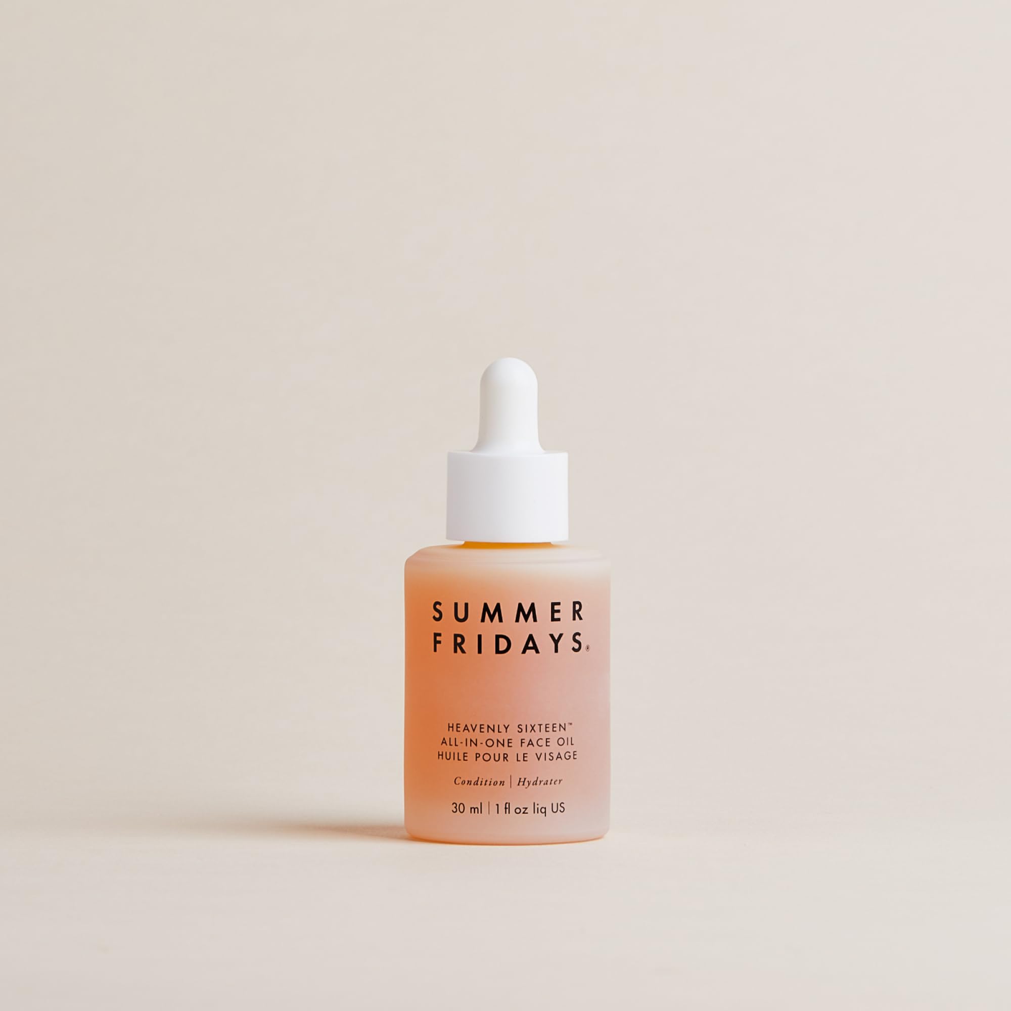 Summer Fridays Heavenly Sixteen glow shot hints at luminous skin from oil blend