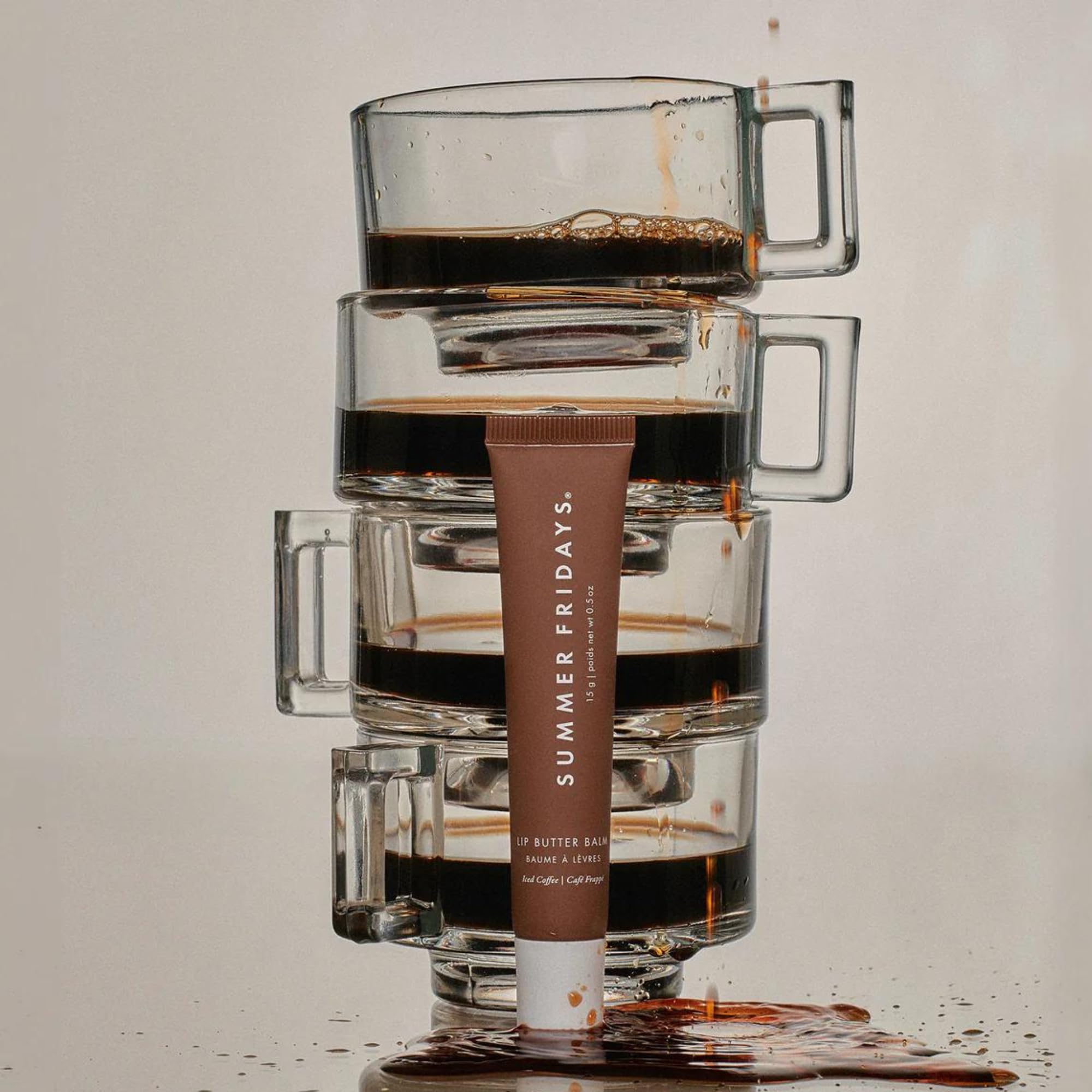 Summer Fridays Iced Coffee balm delivering daily hydration and subtle shine.