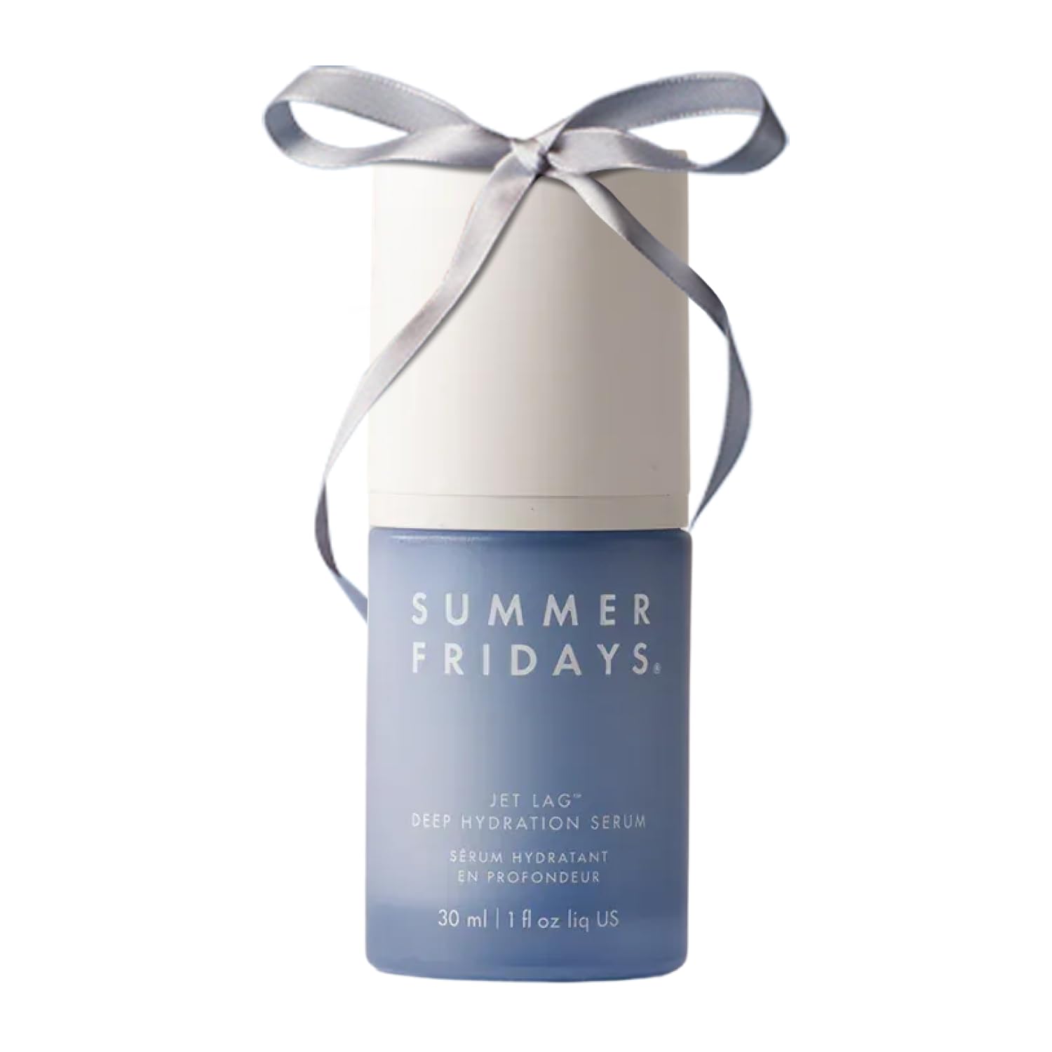 Summer Fridays Jet Lag serum bottle closeup shows hydration for dry skin