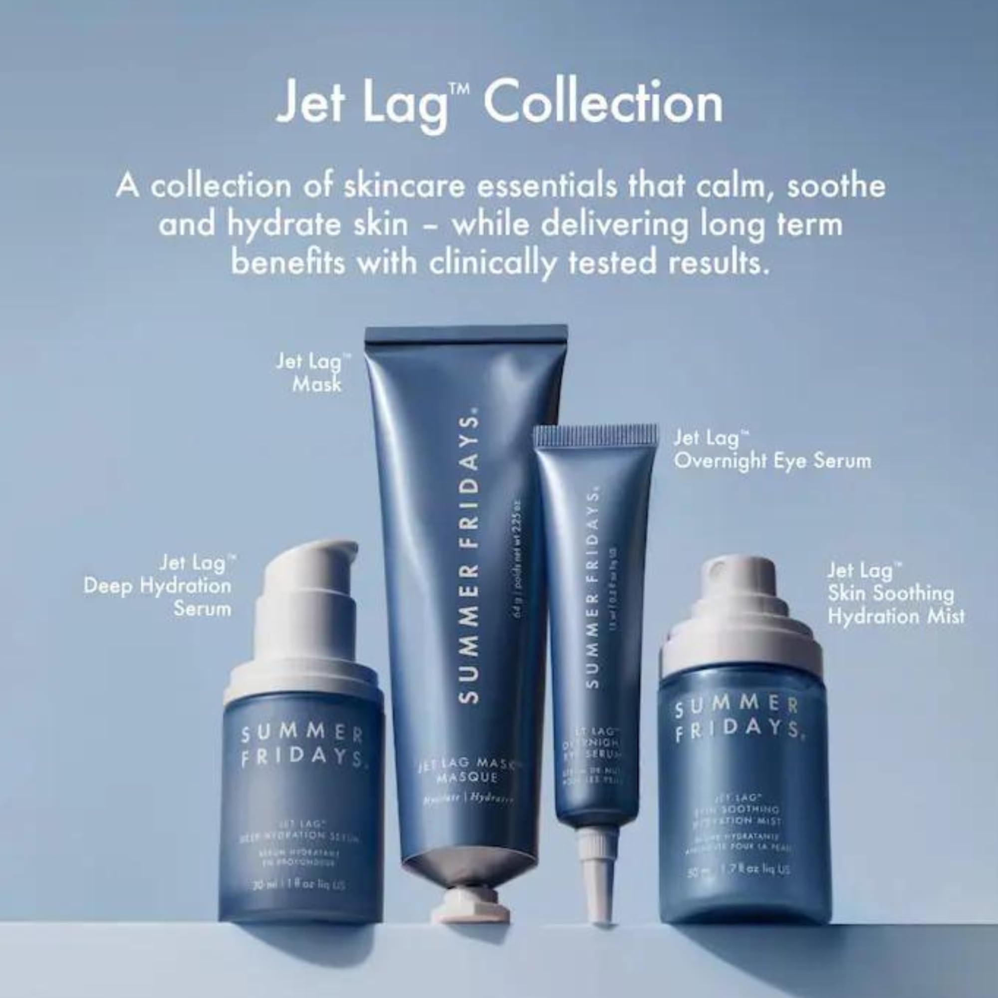 Summer Fridays Jet Lag Mist-ingredients-pack highlights antioxidants and barrier-supporting components.