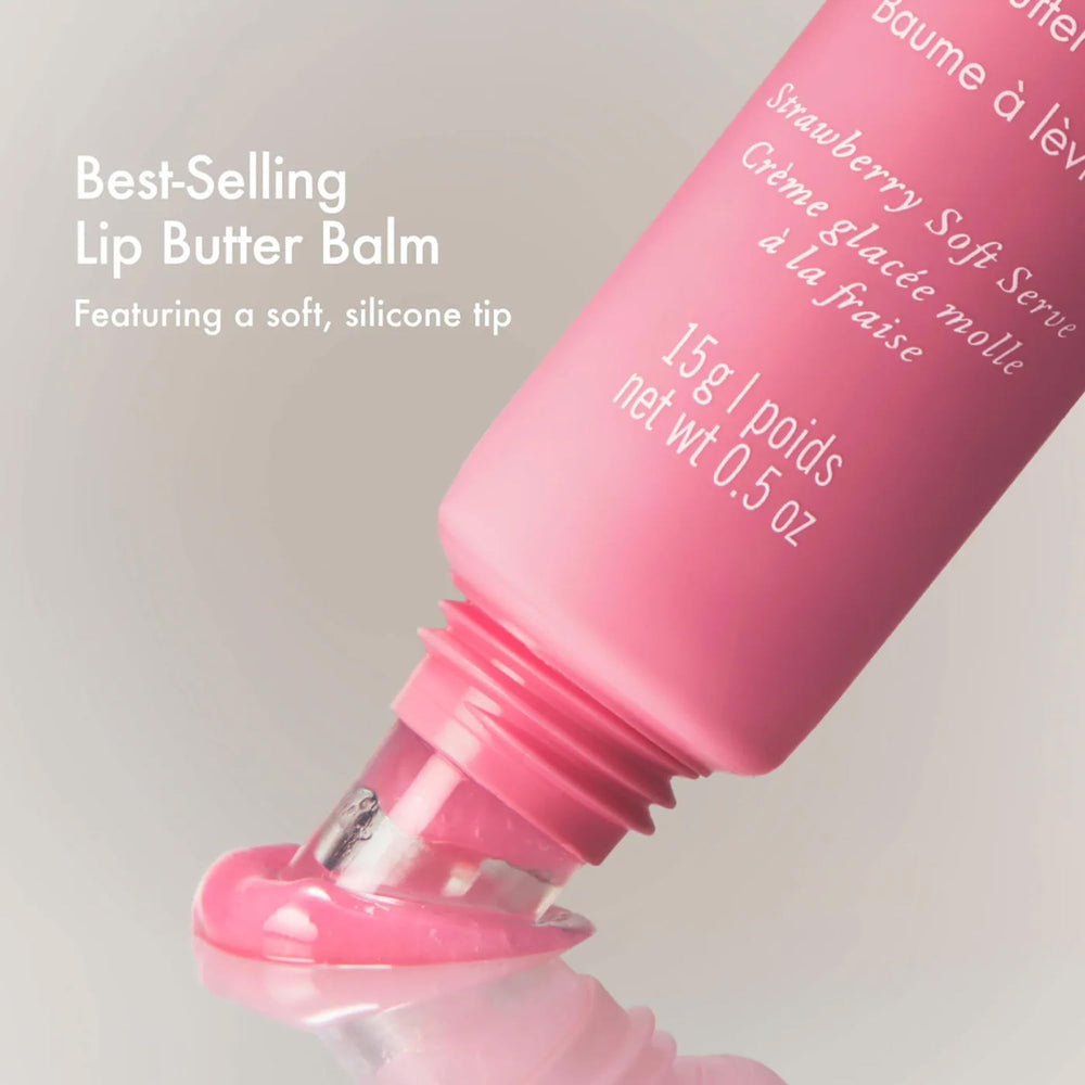 Summer Fridays balm being applied to lips for visible smoothness and instant softening
