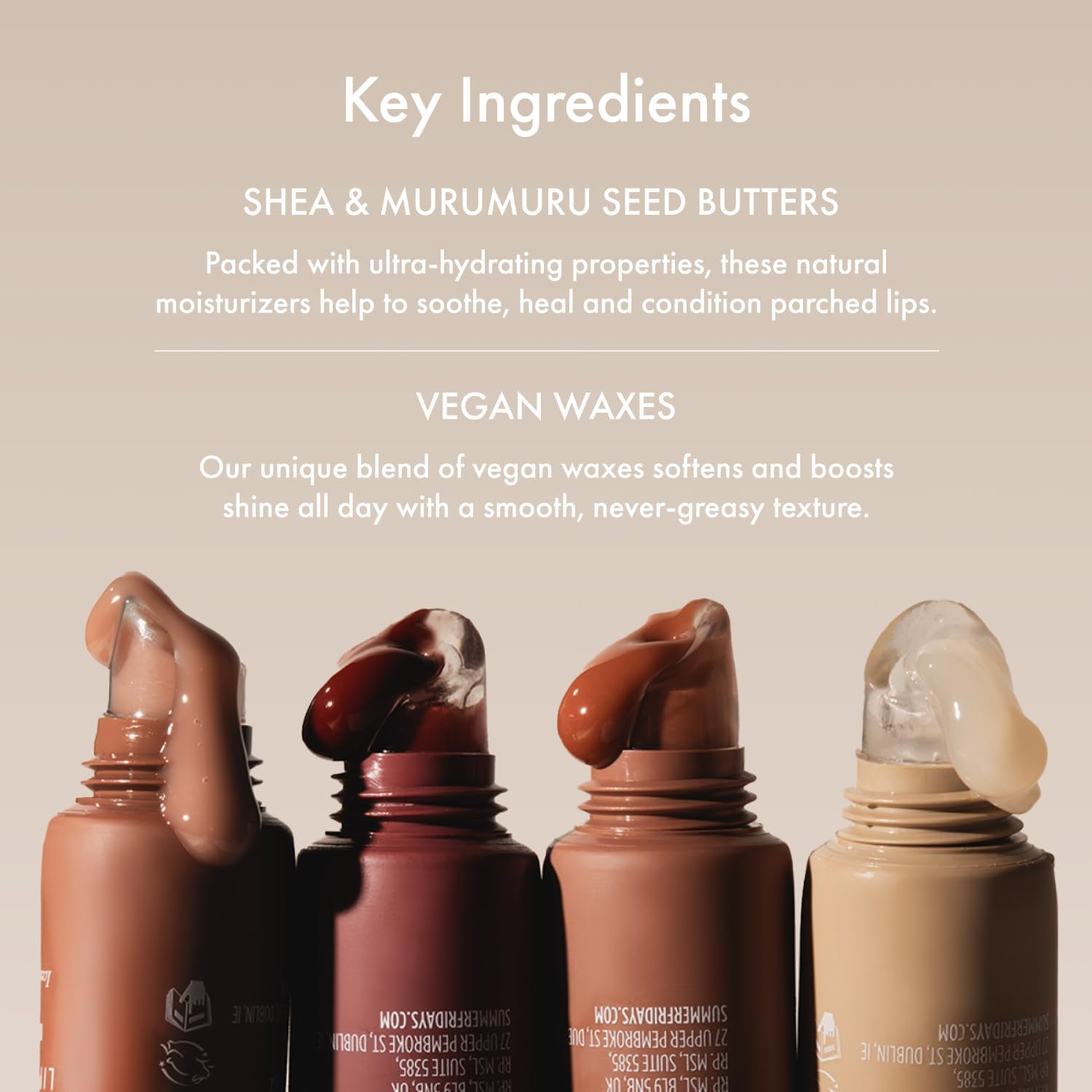 Summer Fridays apply under or over lipstick for hydrated, shiny lips