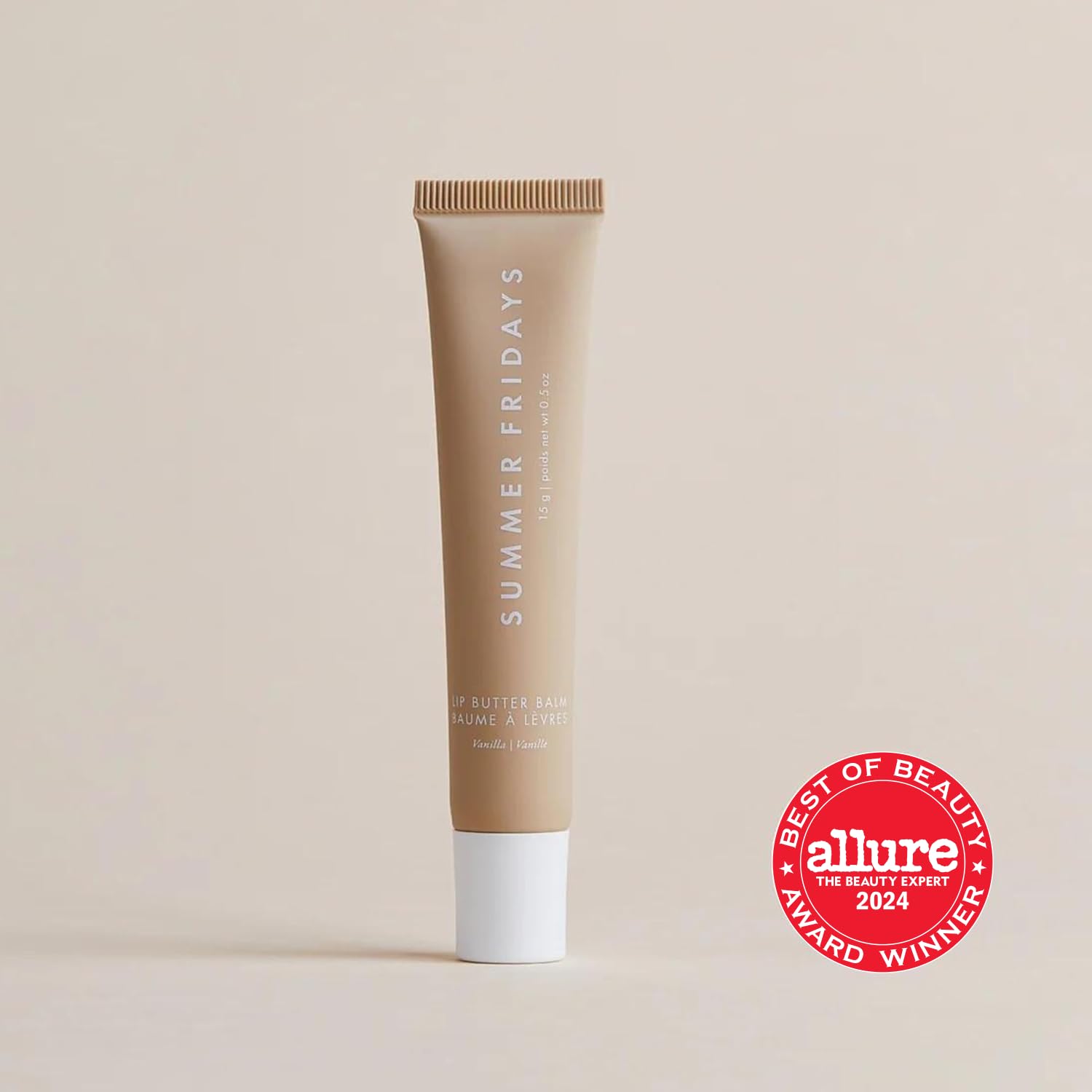 Summer Fridays Lip Butter Balm application on lips showing silky, non-tacky texture