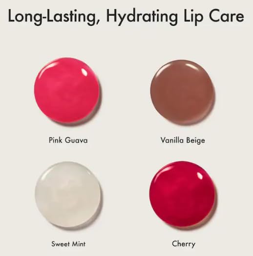 Summer Fridays Lip Butter Minis in Cherry provide sheer red gloss and a hint of sweet cherry flavor.