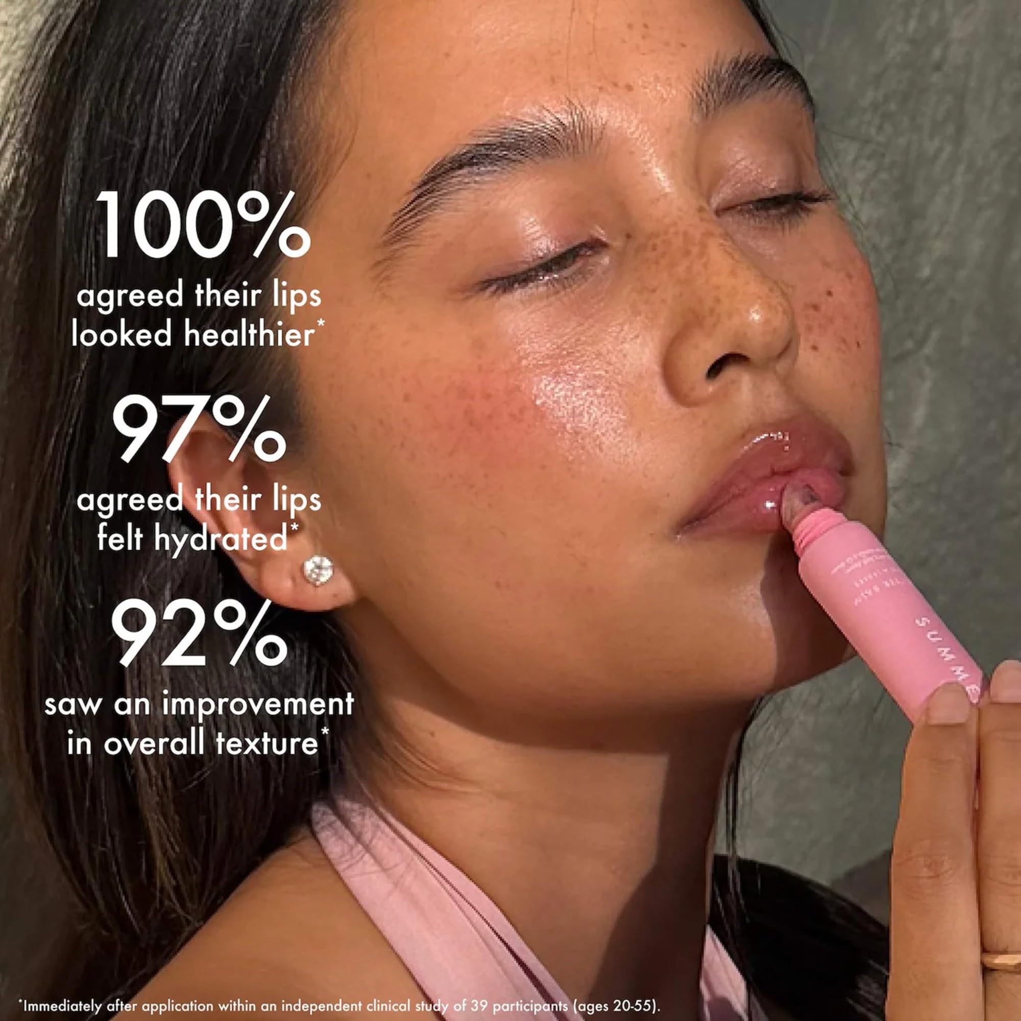 Summer Fridays open tube with cap off revealing balm stick for easy on-the-go use