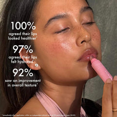 Summer Fridays open tube with cap off revealing balm stick for easy on-the-go use