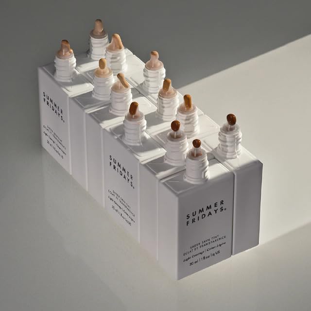 Routine shot featuring Summer Fridays Sheer Skin Tint in makeup bag