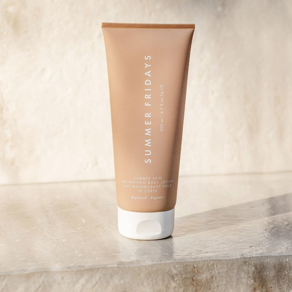 Summer Fridays Summer Silk Nourishing Body Lotion scent notes reveal coconut vanilla almond aroma